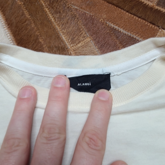 Alanui Floral Necklace T-shirt In White - Picture 6 of 8